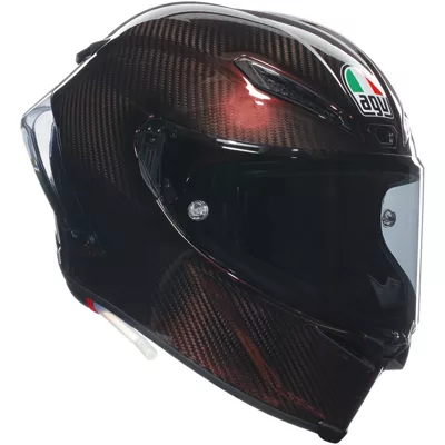 AGV Pista GP RR en rouge, de trois quarts avant