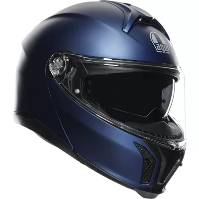 AGV Tourmodular en bleu, de trois quarts avant