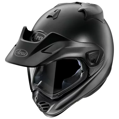 Arai Tour X5 en noir mat, de trois quarts avant
