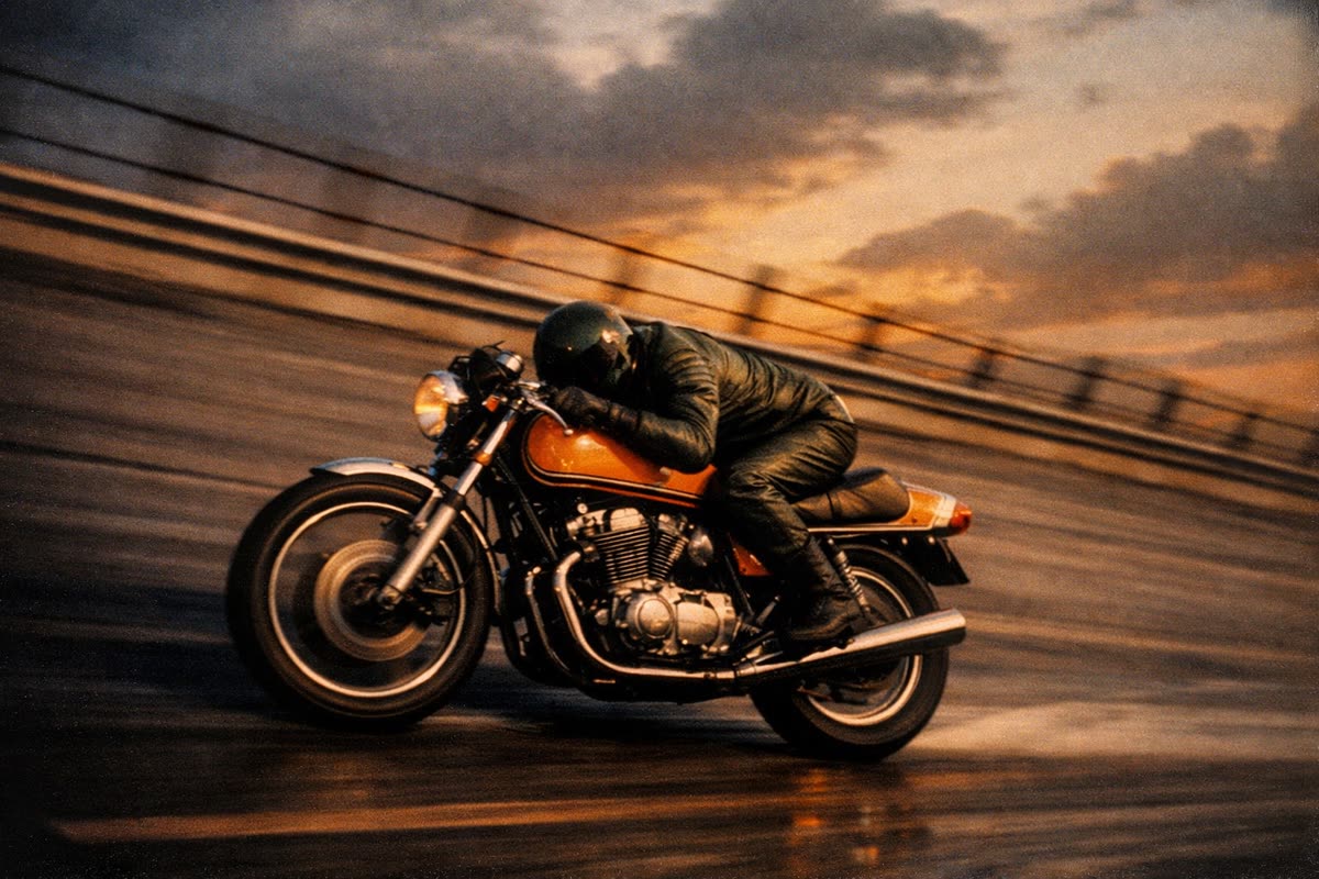 La Z1 lancée sur l'anneau de Daytona, illustration