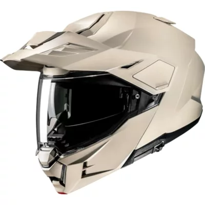 HJC i80 en beige, de trois quarts avant
