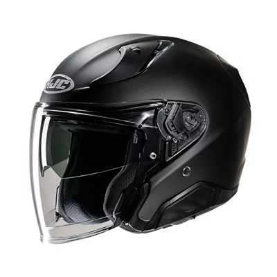 HJC RPHA 31 en noir mat, de trois quarts avant