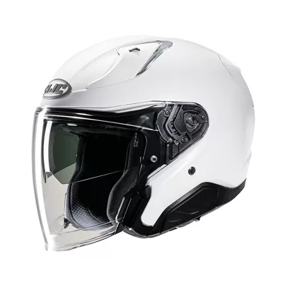 HJC RPHA 31 en blanc, de trois quarts avant
