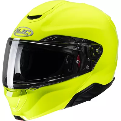 HJC RPHA 91 en jaune, de trois quarts avant