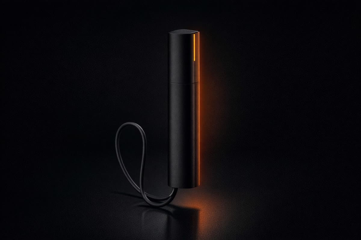 Invoxia Classic en lumière studio, sur le fond du banc