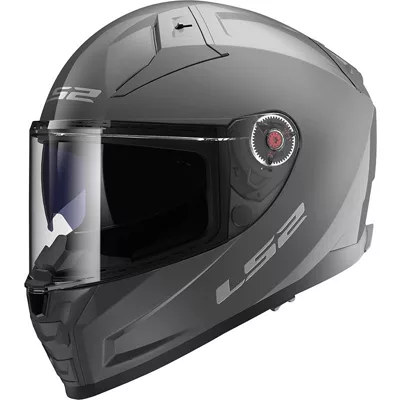 LS2 Vector 2 FF811 en gris nardo, de trois quarts avant