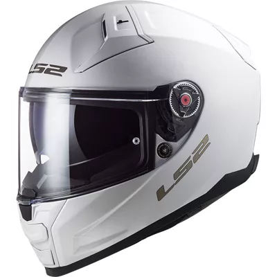 LS2 Vector 2 FF811 en blanc, de trois quarts avant