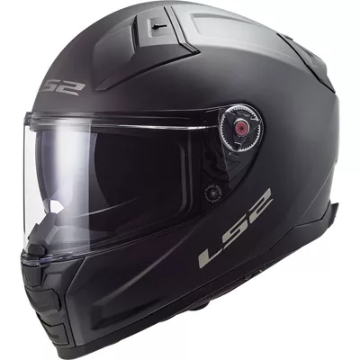 LS2 Vector 2 FF811 en noir mat, de trois quarts avant