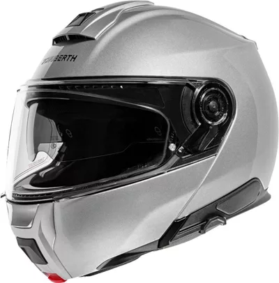Schuberth C5 en aluminium, de trois quarts avant