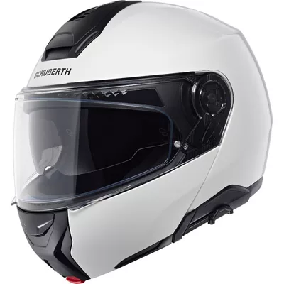 Schuberth Concept en blanc brillant, de trois quarts avant