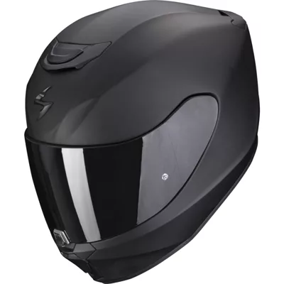 Scorpion EXO-391 en noir mat, de trois quarts avant
