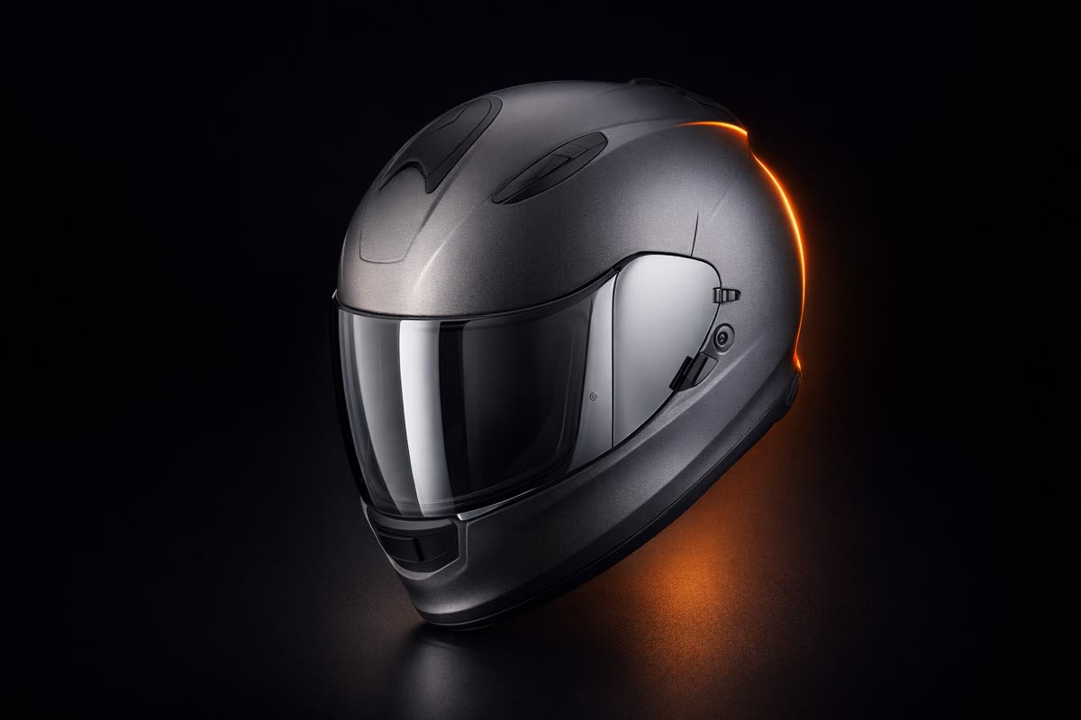 Scorpion EXO-491 en lumière studio, sur le fond du banc