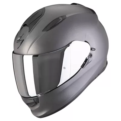 Scorpion EXO-491 en gris anthracite, de trois quarts avant
