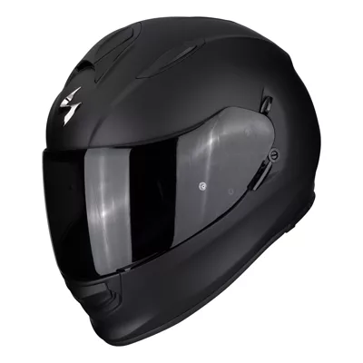 Scorpion EXO-491 en noir mat, de trois quarts avant