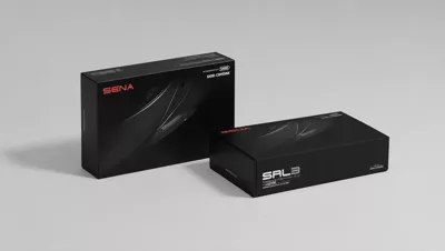 Boîte du Sena SRL3 avec la mention Recommended by Shoei