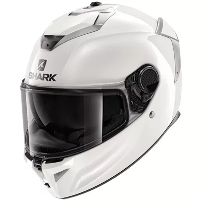 Shark Spartan GT en blanc, de trois quarts avant