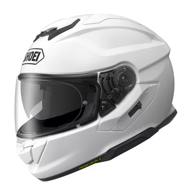 Shoei GT-Air 3 en blanc, de trois quarts avant