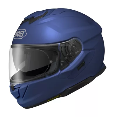 Shoei GT-Air 3 en bleu mat, de trois quarts avant