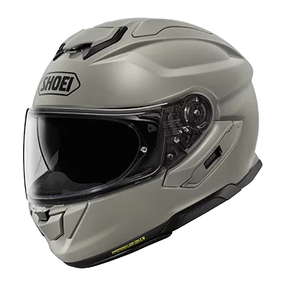 Shoei GT-Air 3 en gris brillant chalk grey, de trois quarts avant