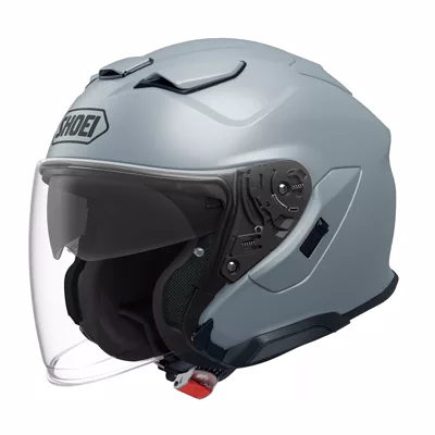 Shoei J-Cruise 3 en basalt gris, de trois quarts avant