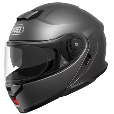 Shoei Neotec 3 en gris anthracite, de trois quarts avant