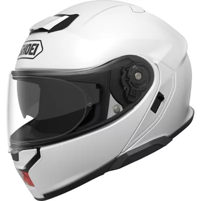 Shoei Neotec 3 en blanc, de trois quarts avant