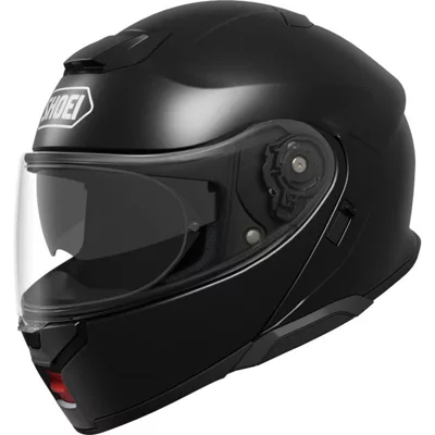 Shoei Neotec 3 en noir brillant, de trois quarts avant