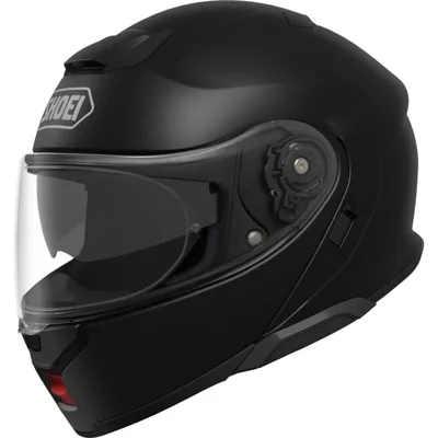 Shoei Neotec 3 en noir mat, de trois quarts avant