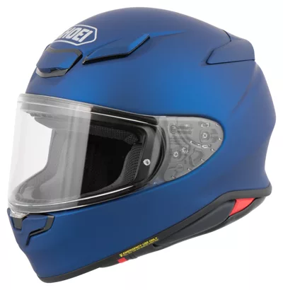 Shoei NXR2 en bleu, de trois quarts avant