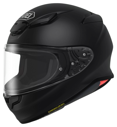 Shoei NXR2 en noir mat, de trois quarts avant