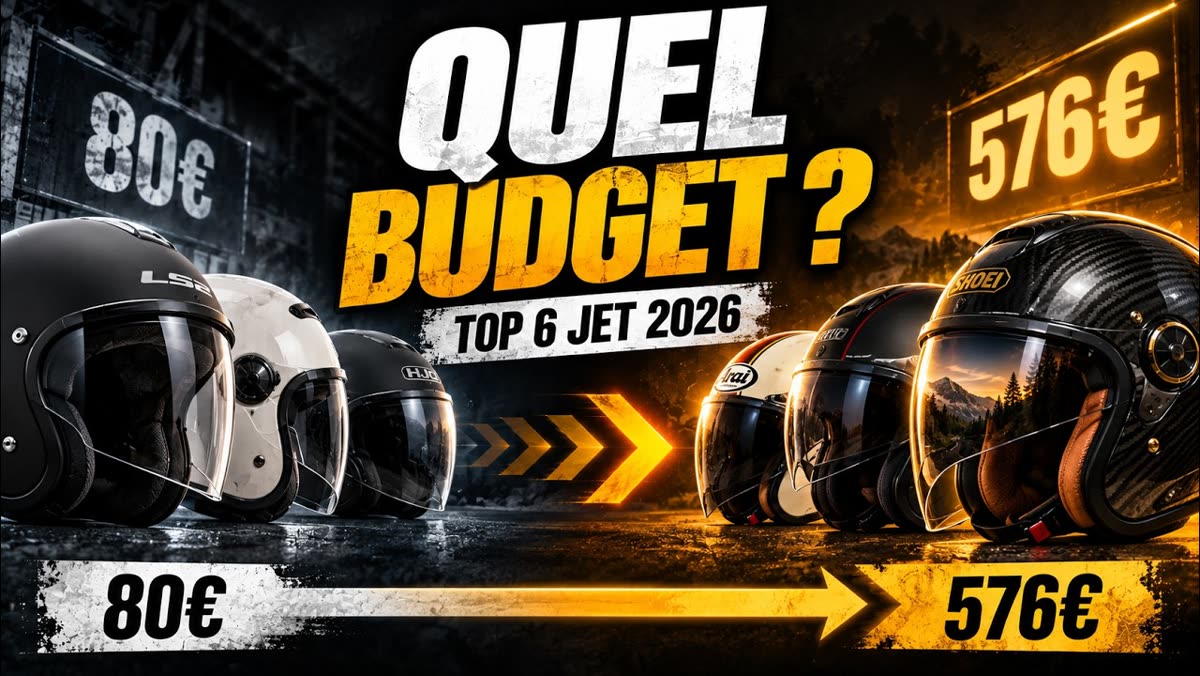 Miniature de la vidéo « Meilleur casque jet 2026 : le TOP 6 par budget (de 80 à 576€) »