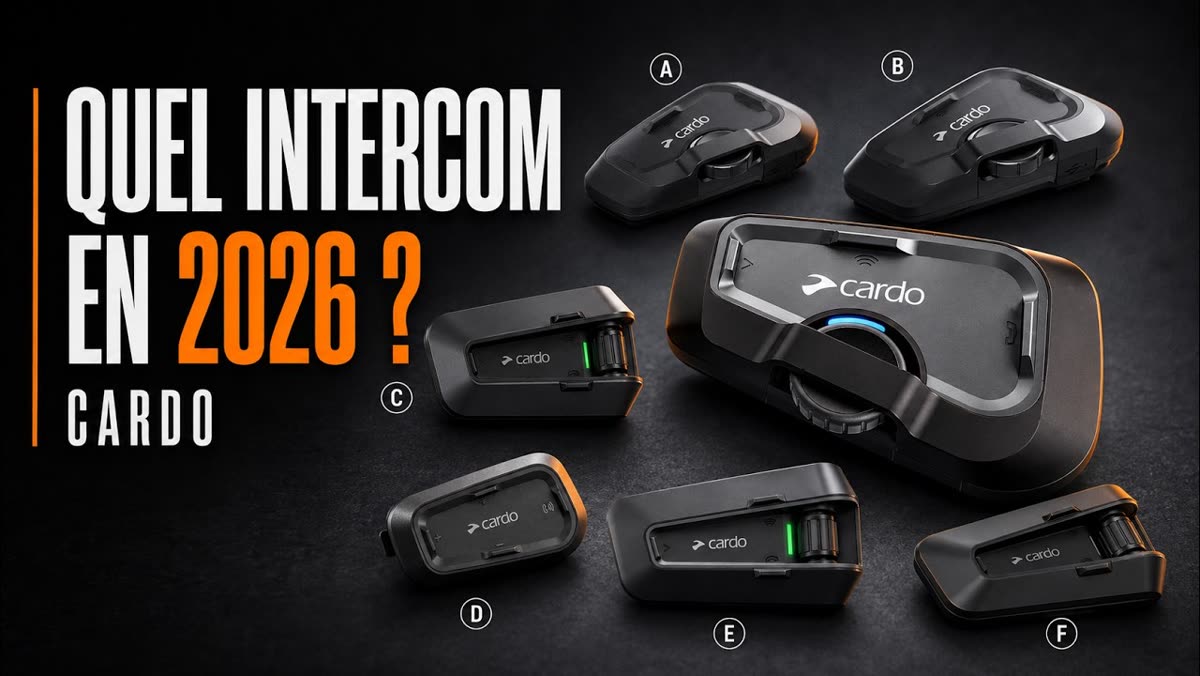 Miniature de la vidéo « Quel Intercom Cardo choisir en 2026 ? Toute la gamme comparée »