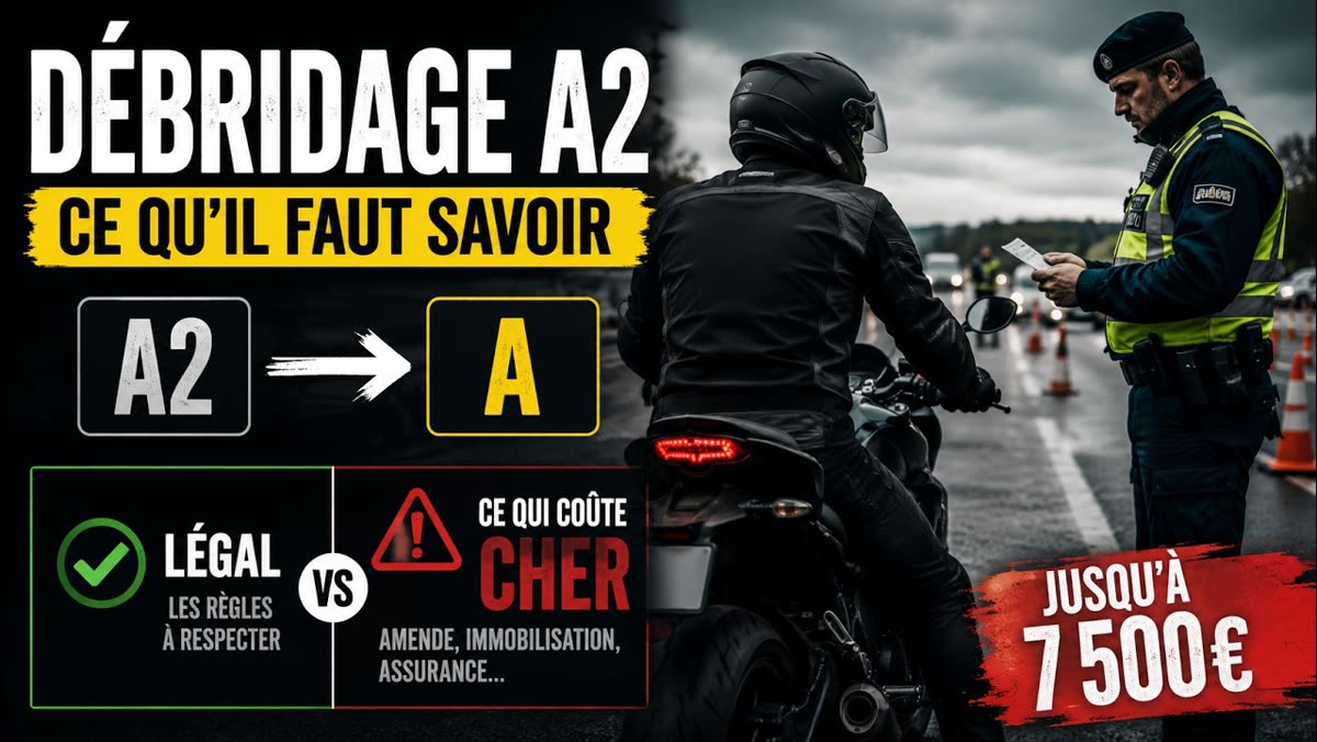 Miniature de la vidéo « Débridage moto A2 en A : ce qui est légal et ce qui va vous coûter cher »