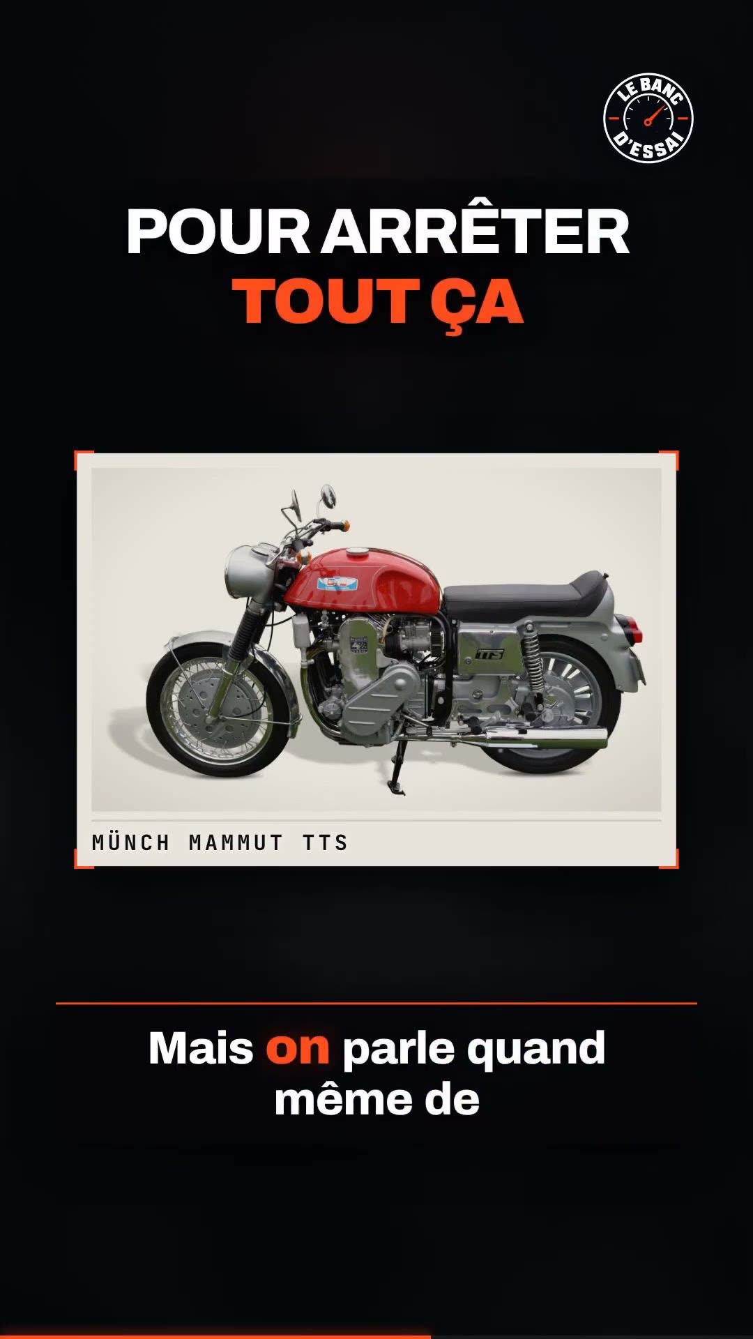 Miniature de la vidéo « Münch Mammut : un moteur de voiture dans une moto »
