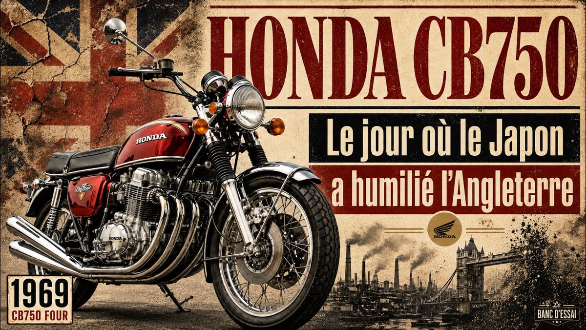 Miniature de la vidéo « Honda CB750 : le jour où le Japon a humilié l'Angleterre (1969) »