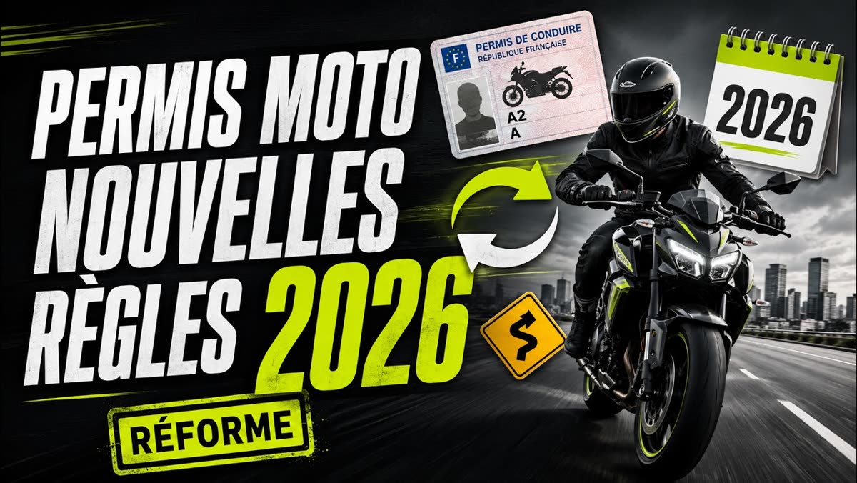 Miniature de la vidéo « Réforme du permis Moto 2026 : Tout ce qui change cette année »