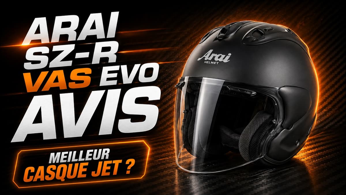 Miniature de la vidéo « Arai SZ-R Vas Evo avis : le meilleur casque jet du marché ? »